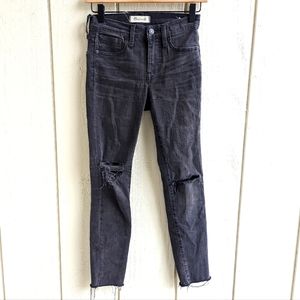 Madewell Distressed 9" High-Rise Skinny Jeans Raw hem jeans 23 p